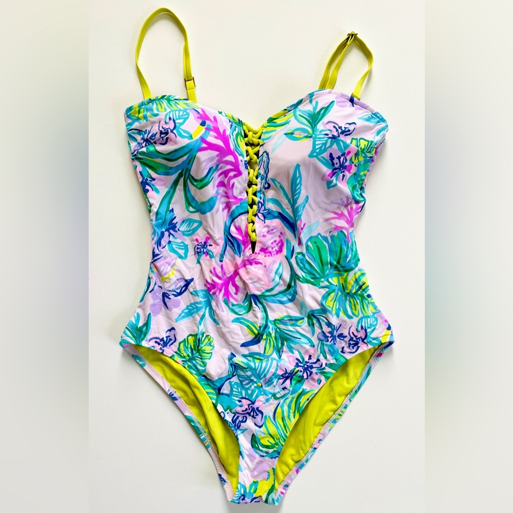 Lilly Pulitzer Mermaid in the Shade one piece suit size 12